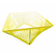  Détail Table basse carré Jaune Moutarde 