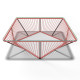 Detail red outdoor Table