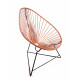 Fauteuil Acapulco Structure noire Fauteuil Acapulco Structure noire