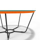Orange design runde couchstich