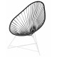 Acapulco White Chair and Black frame