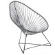 Fauteuil Acapulco Structure noire Fauteuil Acapulco Structure noire