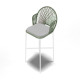 Tabouret Nacre Vert Sauge