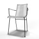 White Dining armrest chair White Dining armrest chair