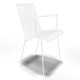 White Dining armrest chair White Dining armrest chair