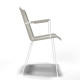 White Dining armrest chair White Dining armrest chair