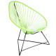 Fauteuil Acapulco Structure noire Fauteuil Acapulco Structure noire