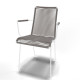 White Dining armrest chair White Dining armrest chair