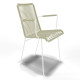 White Dining armrest chair White Dining armrest chair