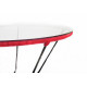 Detail red outdoor Table