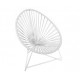 White Acapulo chair for kids with White frame