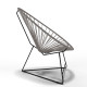 Fauteuil Acapulco Structure noire Fauteuil Acapulco Structure noire