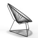 Fauteuil Acapulco Structure noire Fauteuil Acapulco Structure noire