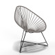 Fauteuil Acapulco Structure noire Fauteuil Acapulco Structure noire