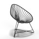 Fauteuil Acapulco Structure noire Fauteuil Acapulco Structure noire