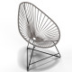 Fauteuil Acapulco Structure noire Fauteuil Acapulco Structure noire