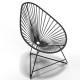 Fauteuil Acapulco Structure noire Fauteuil Acapulco Structure noire