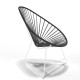 Acapulco White Chair and Black frame