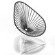 Fauteuil Acapulco Structure noire Fauteuil Acapulco Structure noire