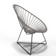 Fauteuil Acapulco Structure noire Fauteuil Acapulco Structure noire
