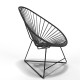 Fauteuil Acapulco Structure noire Fauteuil Acapulco Structure noire