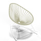 fauteuil à bascule Acapulco Blanc   fauteuil à bascule Acapulco Blanc