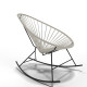 fauteuil à bascule Acapulco Blanc   fauteuil à bascule Acapulco Blanc