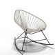 fauteuil à bascule Acapulco Blanc   fauteuil à bascule Acapulco Blanc
