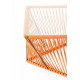 Detail orange Outdoor coffee table