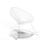 fauteuil à bascule Acapulco Blanc   fauteuil à bascule Acapulco Blanc