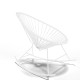 fauteuil à bascule Acapulco Blanc   fauteuil à bascule Acapulco Blanc