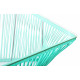 Détail table basse Acapulco vert turquoise  Détail table basse Acapulco vert turquoise