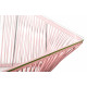Détail Grande Table basse Rectangle Rose Poudre  Détail Grande Table basse Rectangle Rose Poudre