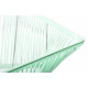 Détail Grande Table basse Rectangle Vert Blanc  Détail Grande Table basse Rectangle Vert Blanc
