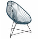 Fauteuil Acapulco Structure noire Fauteuil Acapulco Structure noire