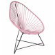 Fauteuil Acapulco Structure noire Fauteuil Acapulco Structure noire
