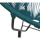 Detail Ocean BLue Round Acapulco chair
