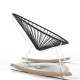 White Acapulco wood rocker chair