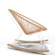 White Acapulco wood rocker chair