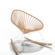 White Acapulco wood rocker chair