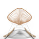 White Acapulco wood rocker chair