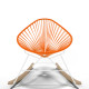 White Acapulco wood rocker chair