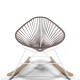 White Acapulco wood rocker chair