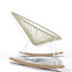 White Acapulco wood rocker chair