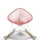 White Acapulco wood rocker chair