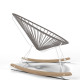 White Acapulco wood rocker chair