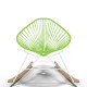 White Acapulco wood rocker chair