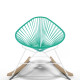 White Acapulco wood rocker chair