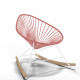 White Acapulco wood rocker chair