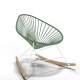 White Acapulco wood rocker chair